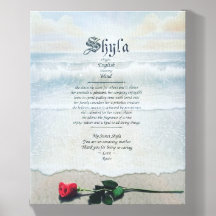 Custom Name Meaning Print - Gift for Him/Her