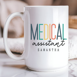 Custom Name Medical Assistant Mug, Graduation Gift Coffee Mug