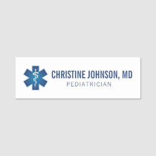Custom Name   Medical Caduceus   Doctor Nurse Name Tag