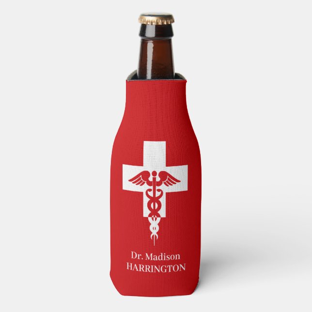 Custom name Medical Professional Bottle Cooler (Bottle Front)