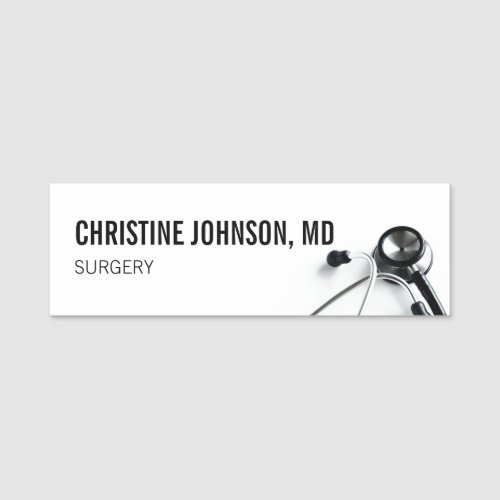 Custom Name  Medical Stethoscope  Doctor Nurse Name Tag