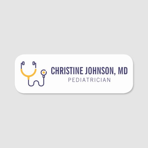 Custom Name  Medical Stethoscope  Doctor Nurse Name Tag