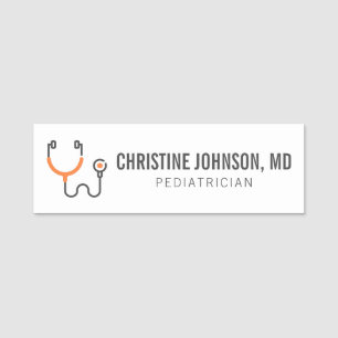 Custom Name   Medical Stethoscope   Doctor Nurse Tag