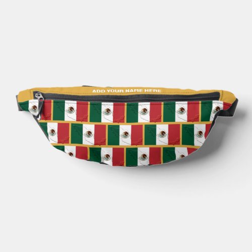 Custom Name MEXICAN FLAG OF MEXICO Fanny Pack