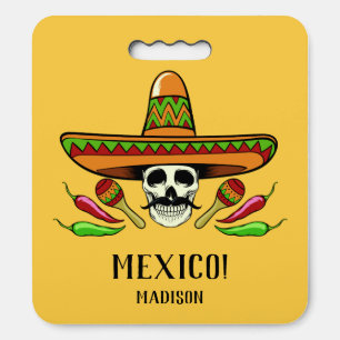Custom Name Mexico Seat Cushion