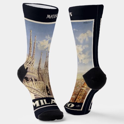 Custom Name Milano Milan Socks