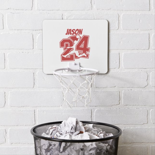 Custom Name Mini Basketball Hoop (In Situ)