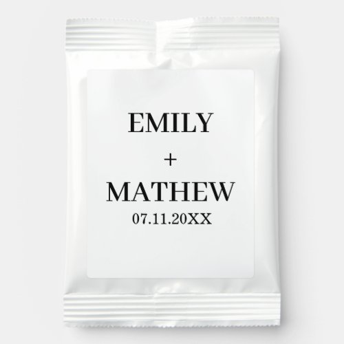 CUSTOM NAME MINIMAL MONOGRAM TYPOGRAPHY WEDDING MARGARITA DRINK MIX