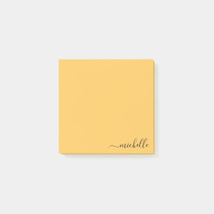 Custom Name Minimalist Personalized Pastel Colour Post-it Notes