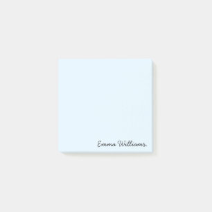 Custom Name Minimalist Personalized Pastel Colour Post-it Notes