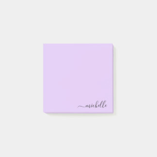 Custom Name Minimalist Personalized Pastel Colour Post-it Notes