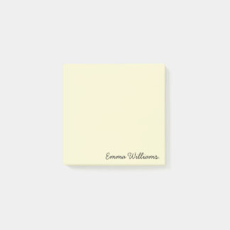 Custom Name Minimalist Personalized Pastel Colour Post-it Notes