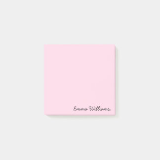 Custom Name Minimalist Personalized Pastel Colour Post-it Notes
