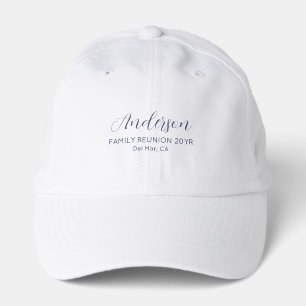 Custom Name Minimalist Summer Beach Family Reunion Performance Cap