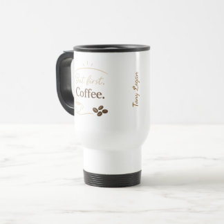 Custom Name Minimalist Travel Mug