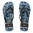 Custom name misty blue glitter dachshunds