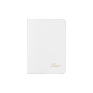 Custom Name Modern Elegant Passport Holder