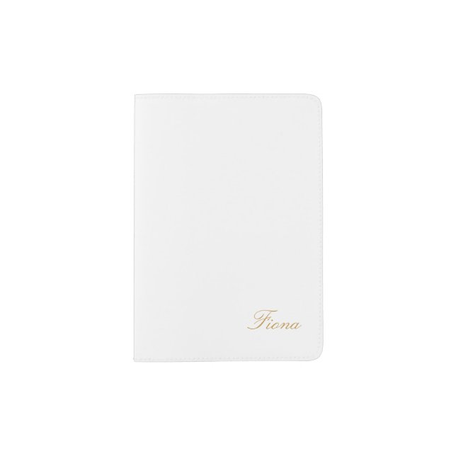 Custom Name Modern Elegant Passport Holder (Front)