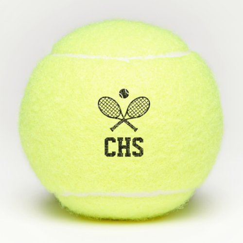 Custom Name Modern Monogram Initials Tennis Balls