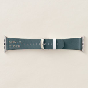 Custom name modern professional minimalist apple watch band