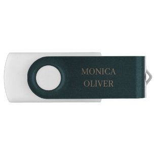 Custom name modern professional minimalist flash drive