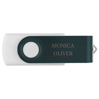 Custom name modern professional minimalist flash drive