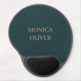 Custom name modern professional minimalist gel mouse pad