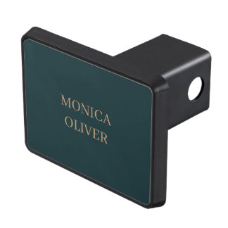 Custom name modern professional minimalist hitch cover