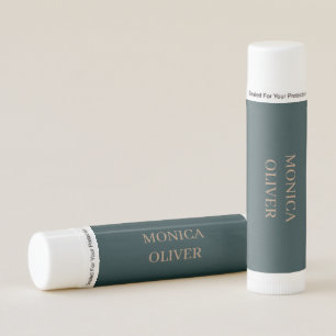 Custom name modern professional minimalist lip balm