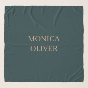 Custom name modern professional minimalist scarf