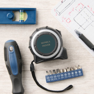 Custom name modern professional minimalist tape measure
