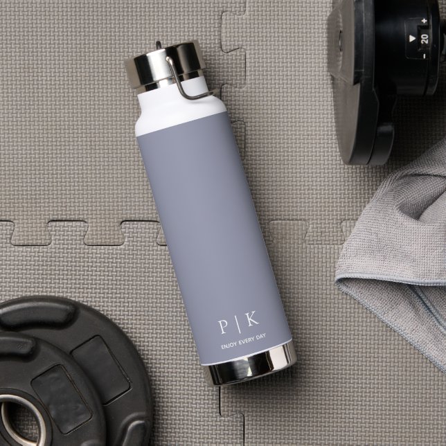 Custom Name Monogram 25oz  Water Bottle (Gym (Rotated))