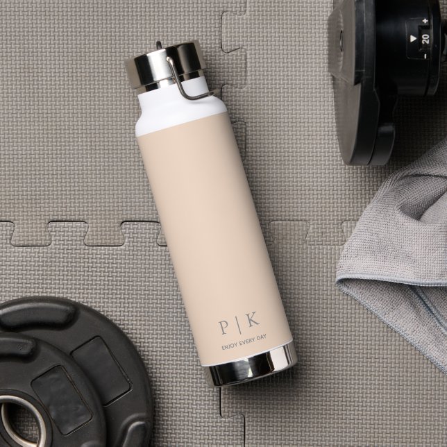 Custom Name Monogram 25oz  Water Bottle (Gym (Rotated))