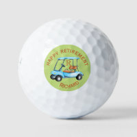 Custom Name Monogram Cart  Golf Balls