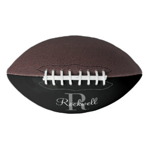 Custom Name Monogram  Football