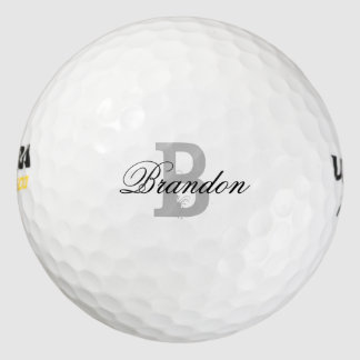 Custom name monogram golf balls for men and women