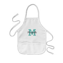 Custom name monogram kids baking apron Custom name monogram kids baking apron