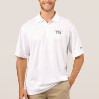 Custom name monogram men's Nike Dri Fit polo shirt