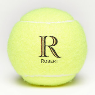 Custom Name Monogram Tennis Ball