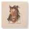 Custom Name, Monogram, Text Watercolor Horse