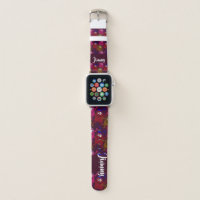 Custom name monsters pattern apple watch band