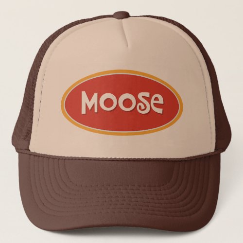 Custom name Moose Trucker Hat