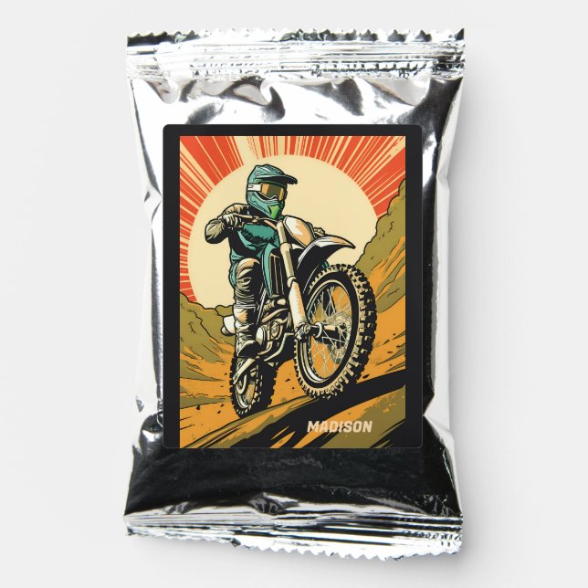 Custom Name Motocross Coffee Drink Mix (Front)