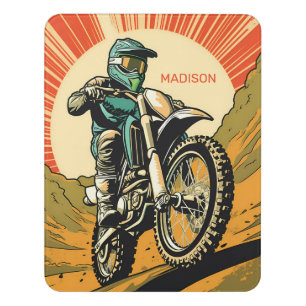 Custom Name Motocross Door Sign