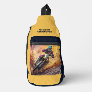 Custom Name Motocross Sling Bag