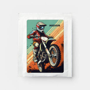 Custom Name Motocross Tea Bag Drink Mix