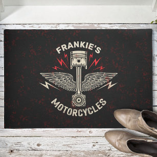 https://rlv.zcache.com/custom_name_motorcycle_piston_wings_biker_garage_doormat-r_d5m3j_307.jpg