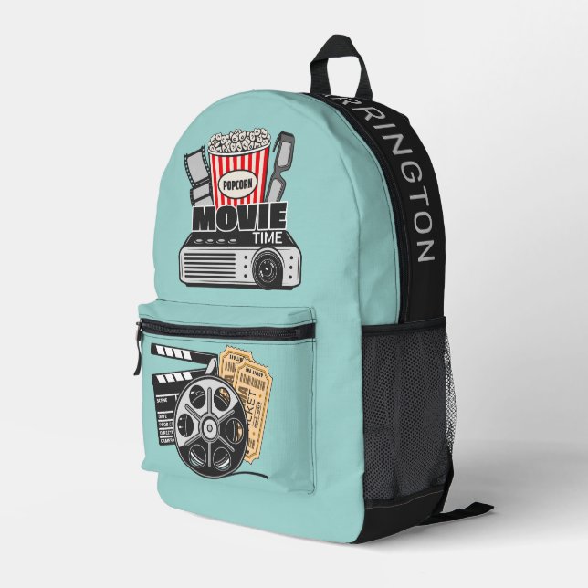 Custom Name Movie Printed Backpack (Back Corner Right)