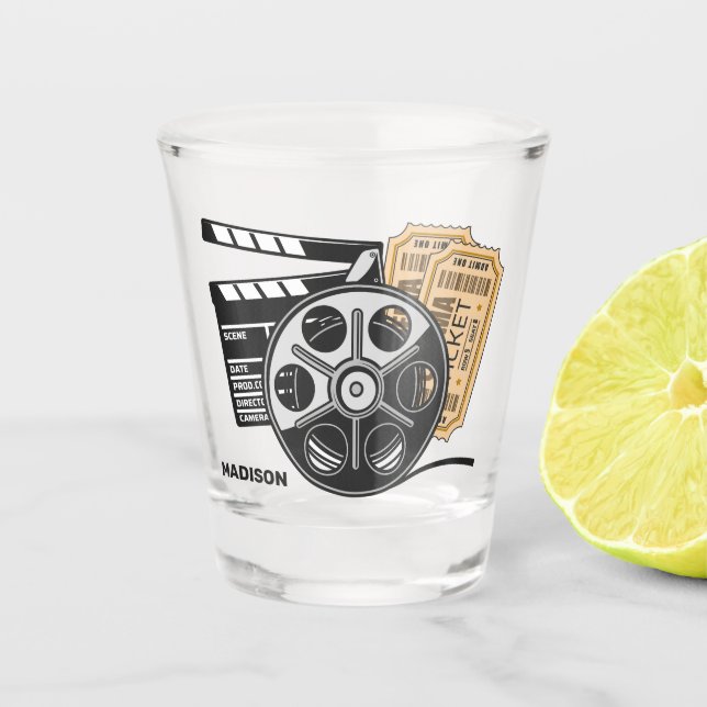 Custom Name Movie Shot Glass (Front)