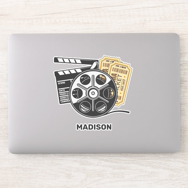 Custom Name Movie Sticker (Computer)